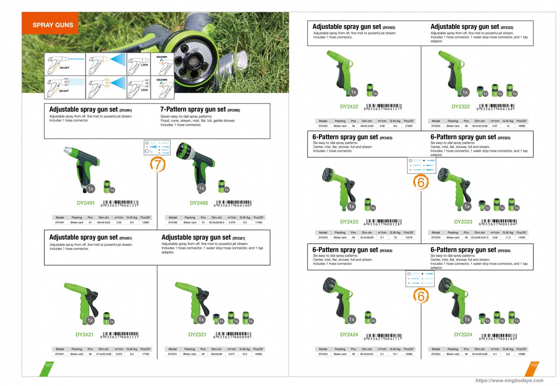 outils pour pelouse Irrigation par aspersion Catalogue PDF
